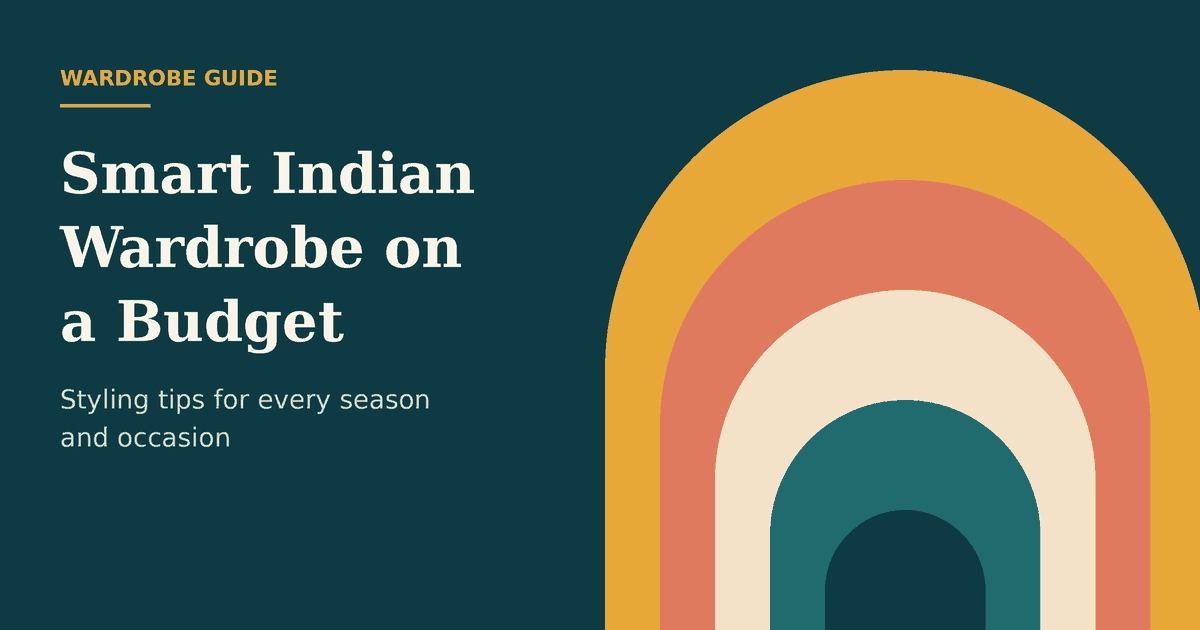 Smart indian wardrobe on a budget featured